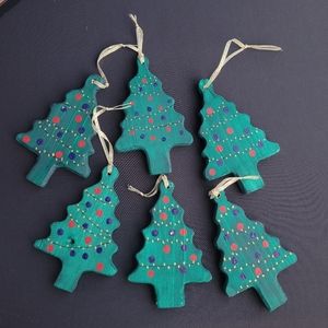 Handmade Wooded Christmas Tree Ornament